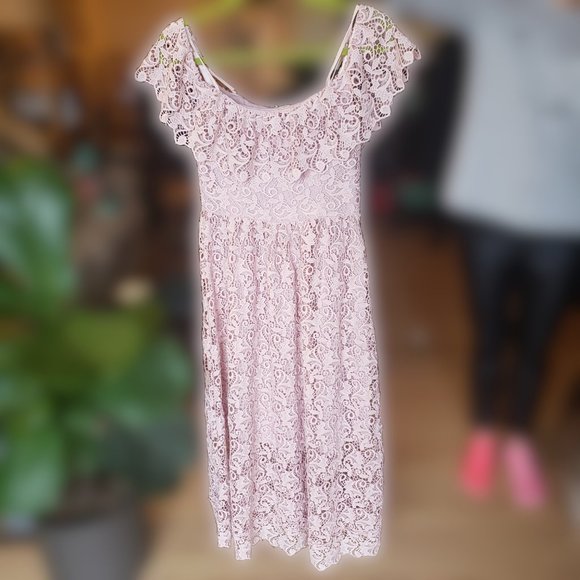 H&M Dresses & Skirts - Pink off-the-shoulder long dress